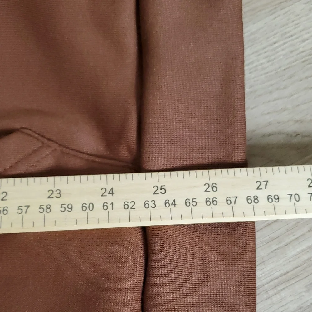 Women's Brown Zip-Up Hoodie Sweatshirt Cabincore Women's Large - Picture 7 of 8